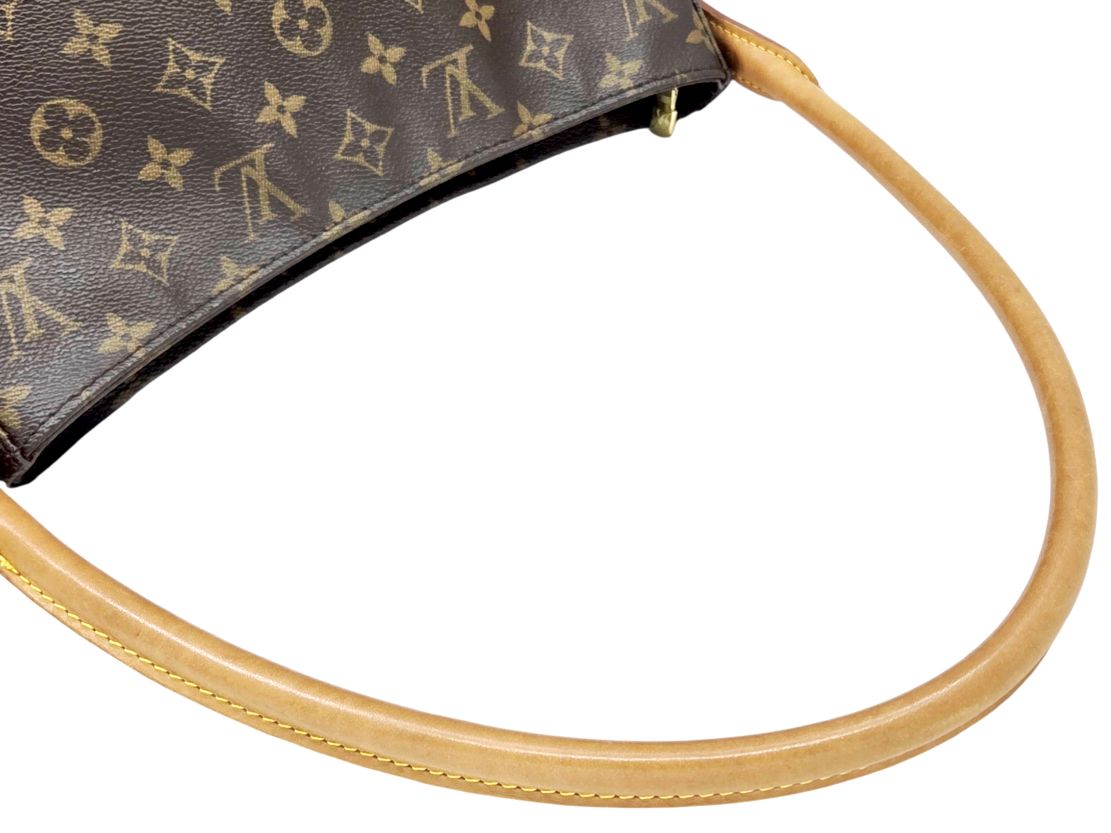 【中古】LOUIS VUITTON ルイ ヴィトン ルーピングGM モノグラム M51145 MI0030 2000年製 ショルダーバッグ レディース バッグ ハンドバッグ　鞄　レザー　キャンバス ヴィンテージ 　縦長　肩掛け 【ブランドギャラリー東心斎橋店】 中古】LOUIS VUITTON ルイ ヴィトン ルーピングGM モノグラム M51145