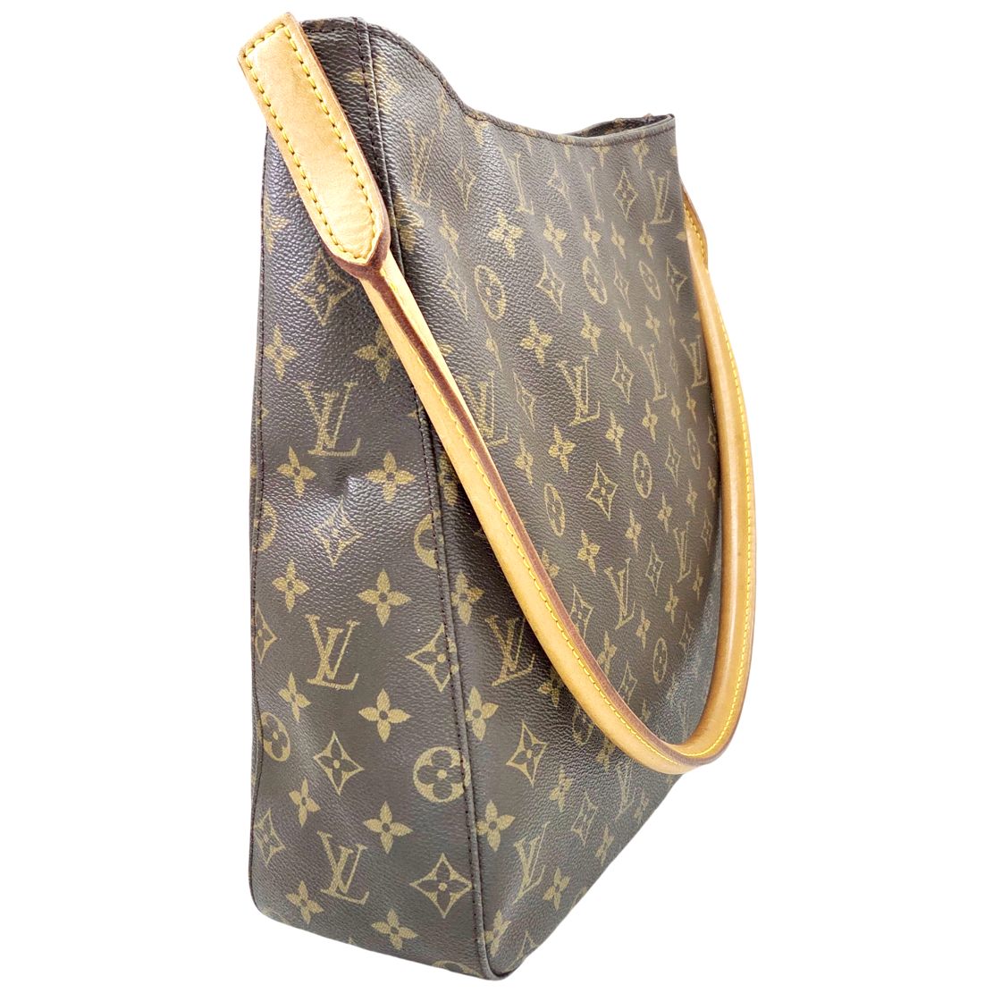 【中古】LOUIS VUITTON ルイ ヴィトン ルーピングGM モノグラム M51145 MI0030 2000年製 ショルダーバッグ レディース バッグ ハンドバッグ　鞄　レザー　キャンバス ヴィンテージ 　縦長　肩掛け 【ブランドギャラリー東心斎橋店】 中古】LOUIS VUITTON ルイ ヴィトン ルーピングGM モノグラム M51145
