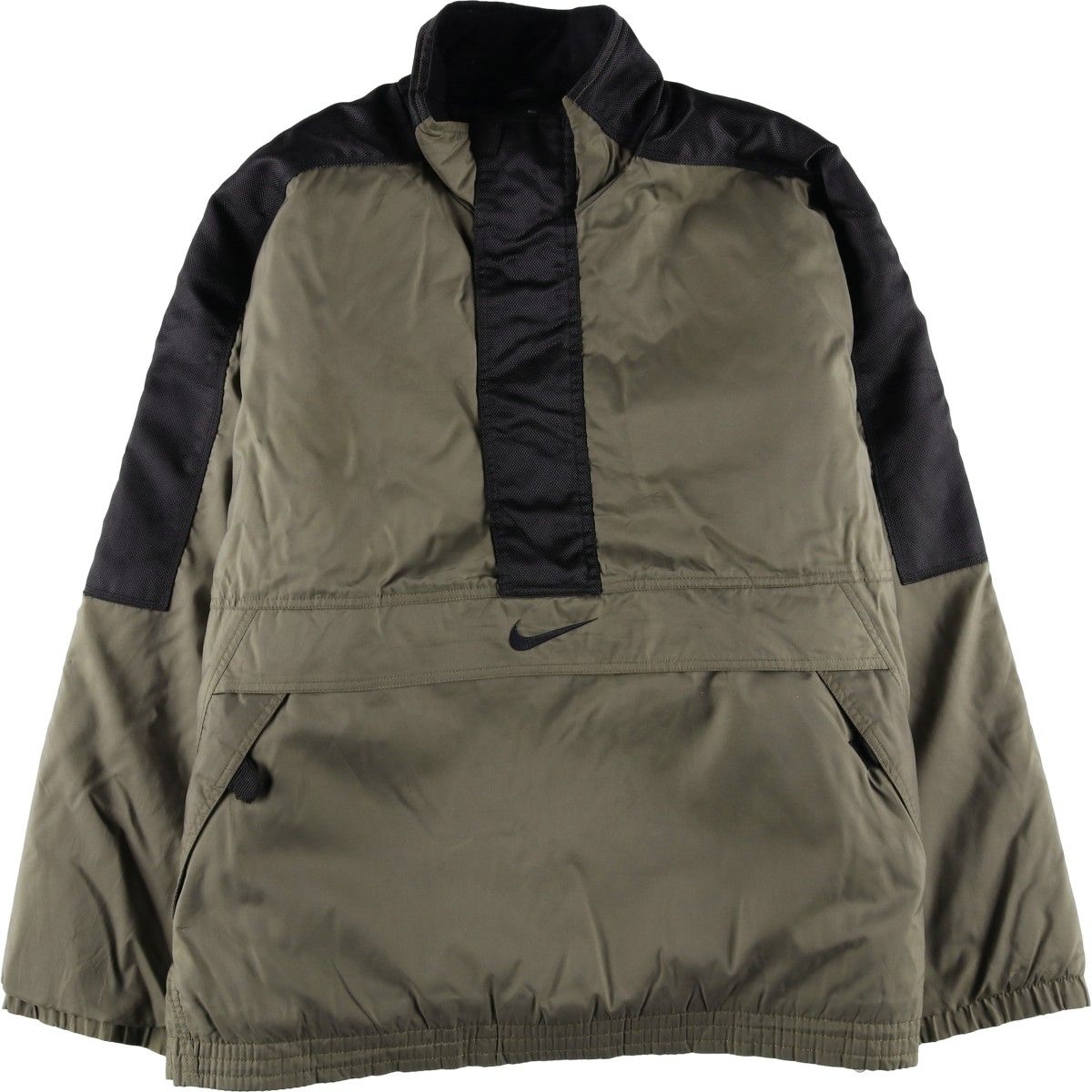 古着 90年代 ナイキ NIKE 中綿入り ハーフジップ ナイロンプルオーバー 