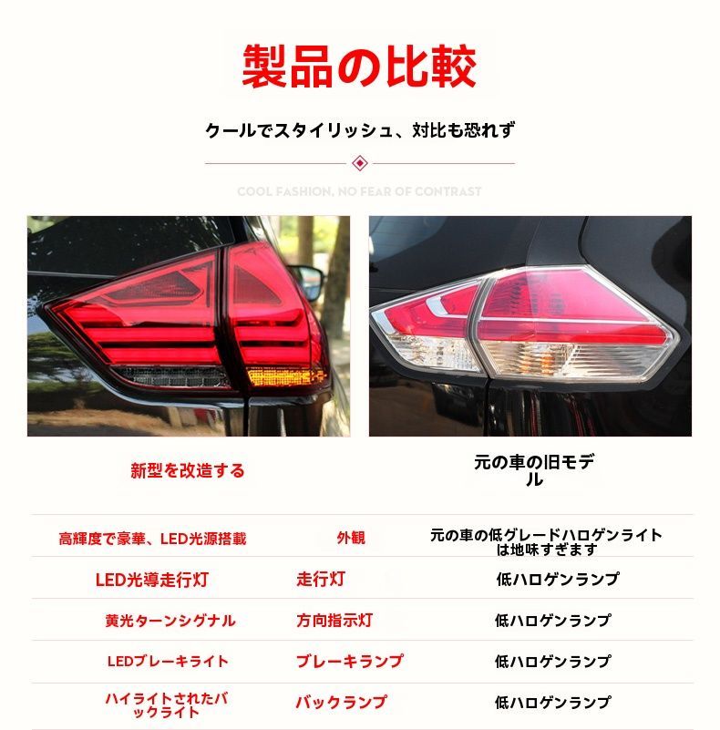日産 エクストレイル / Nissan X-TRAIL T32 2014～2019年式対応 LED