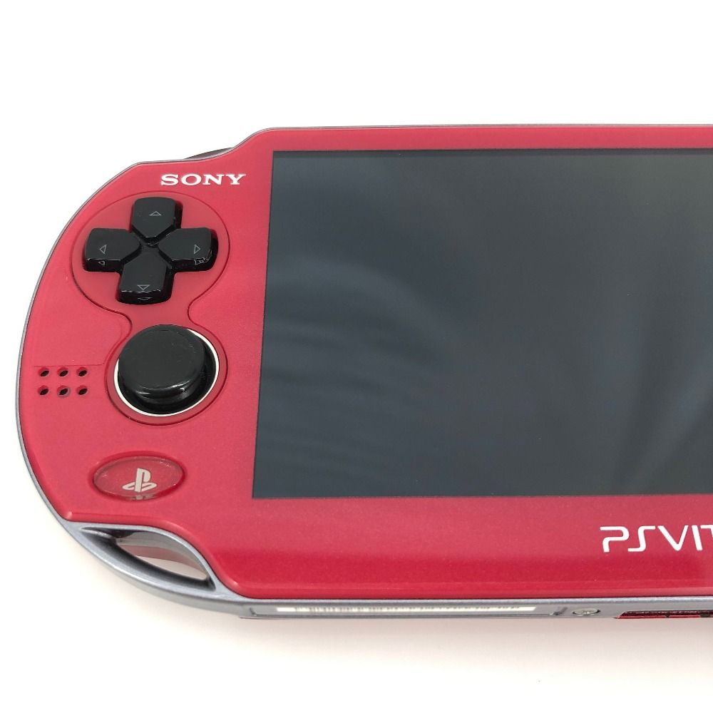 05 w 17955 T PSVITA PlayStation VITA 本体 箱あり PCH 1000 コズミックレッド メモカ4 GB ＊ あり 品