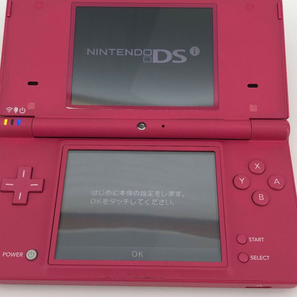 05w17957T 【DSi】NINTENDO DSi 本体のみ ピンク + 充電器 ＊動作確認