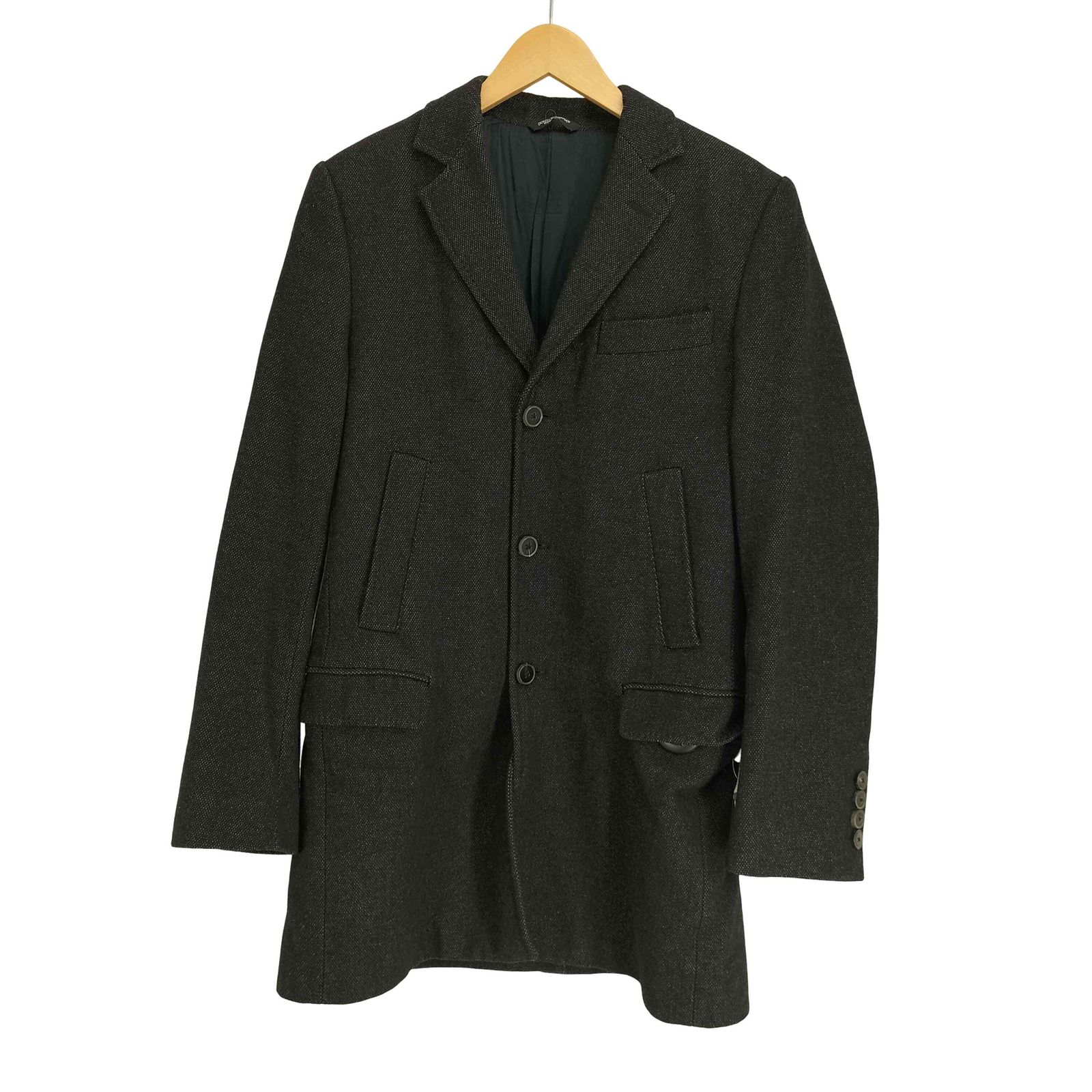 美品　DOLCE&GABBANA　起毛ウール　テーラードジャケット ドルチェアンドガッバーナ DOLCE&GABBANA ウール混 コットン 3B