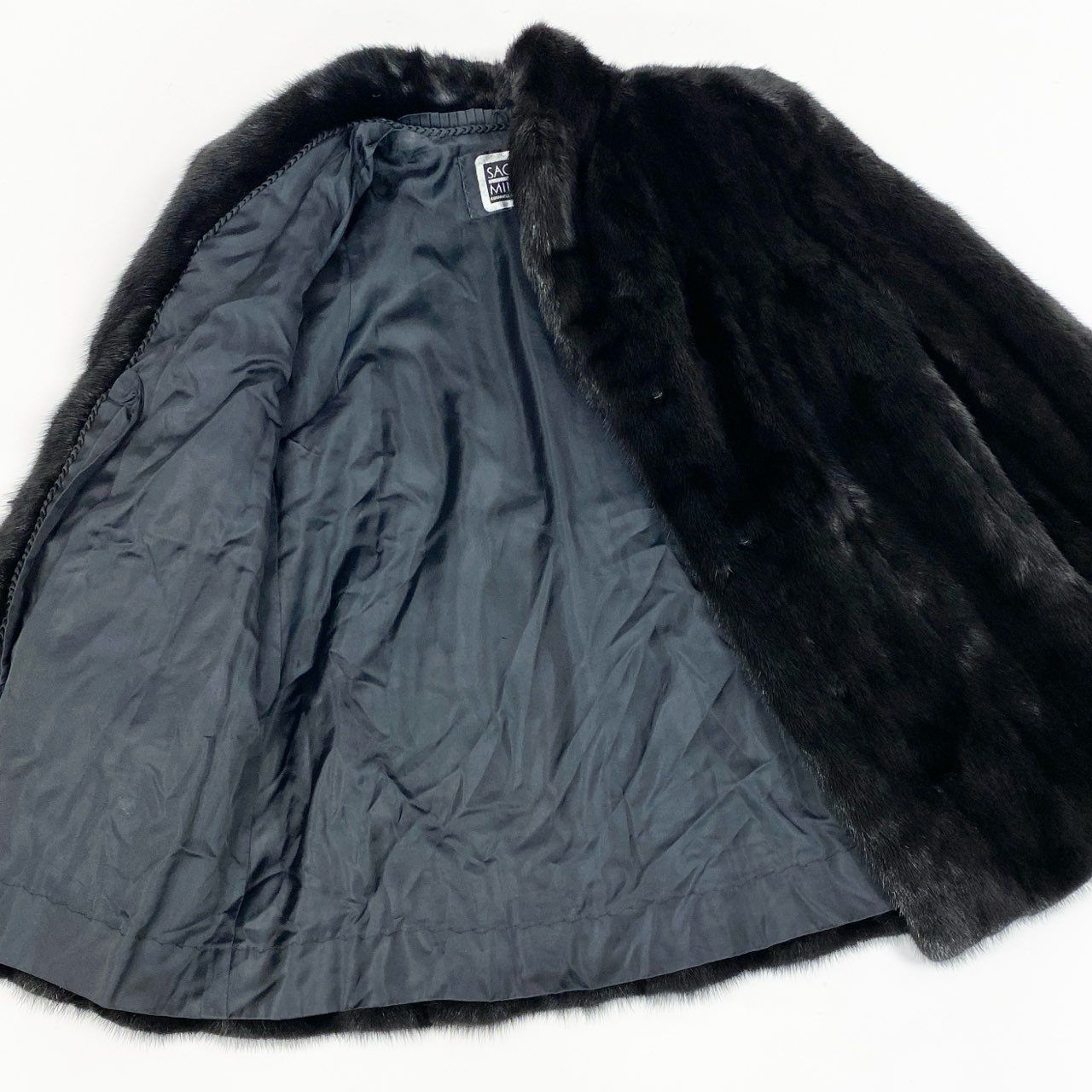 ダークミンク ハーフコート 11号 購入額95万円 SAGA MINK 着用数回