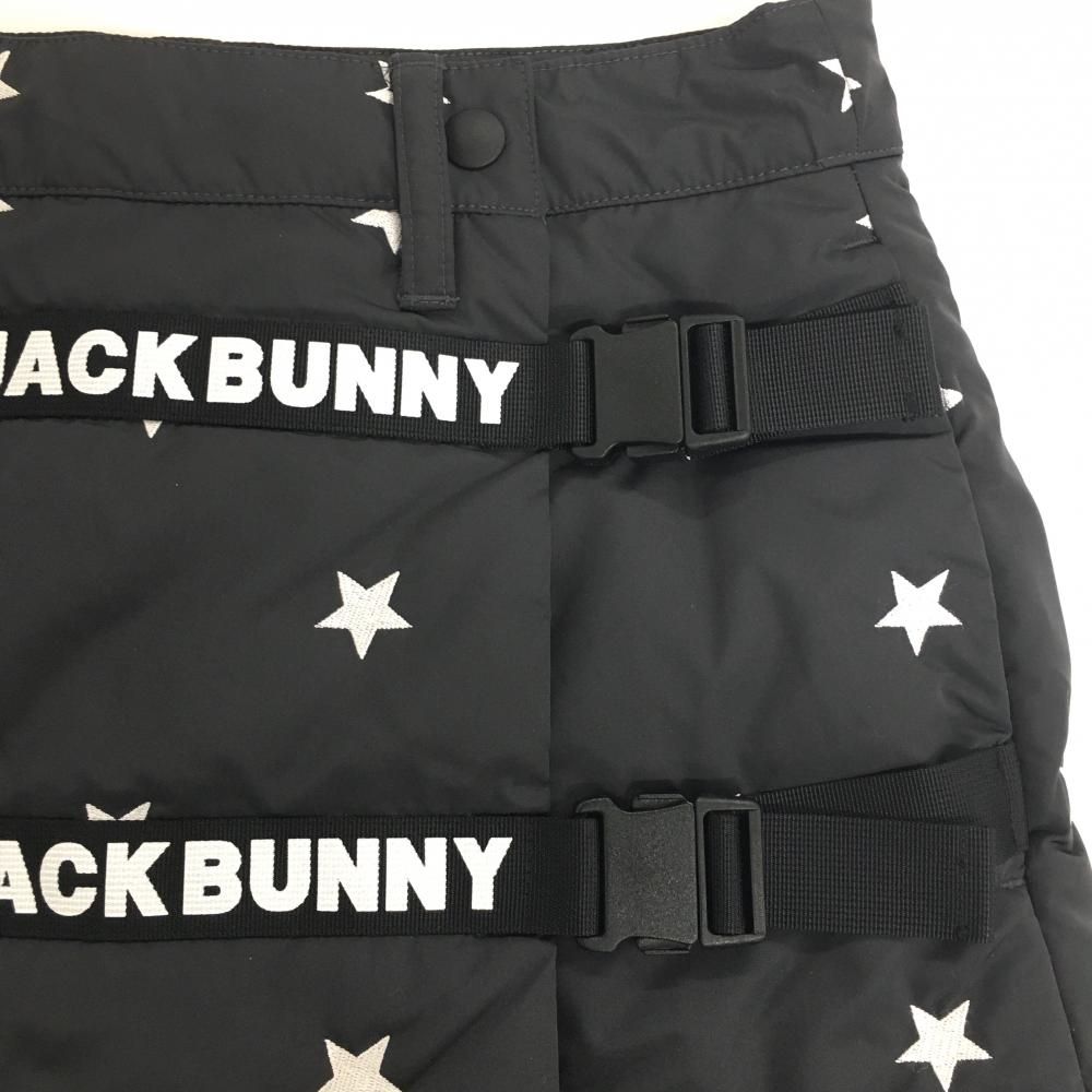 超美品】ジャックバニー ダウンスカート 黒×白 星柄 レディース 0(S