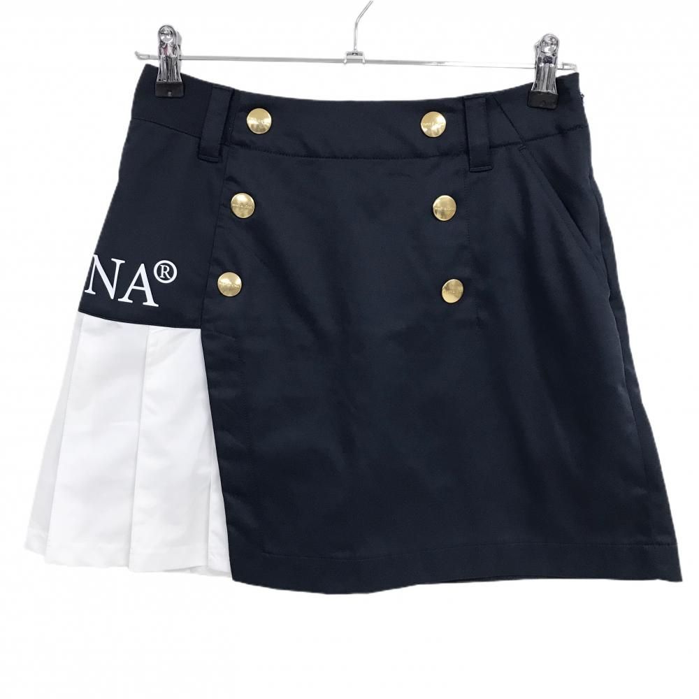 マークアンドロナ 2021年モデル インナー付スカート 秋冬 プリーツ 金ボタン マークアンドロナ 2021年モデル インナー付スカート 秋冬 プリーツ 金