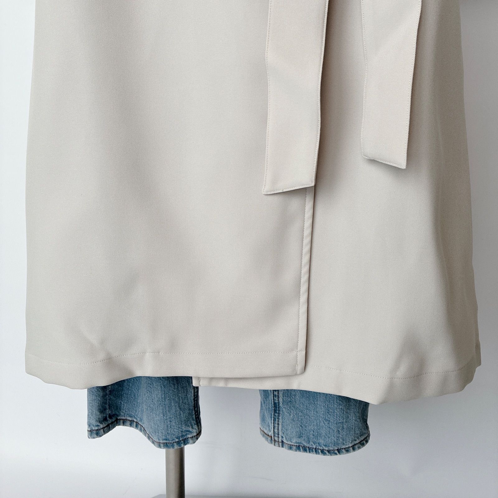 Mila Owen アイボリー フード付きリバーコート 未使用タグ付き 2025