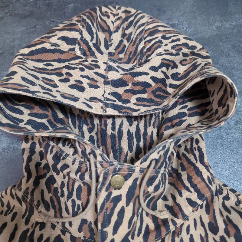 WACKO MARIA Leopard Hooded Coverall Jacket Men's L Made in Japan