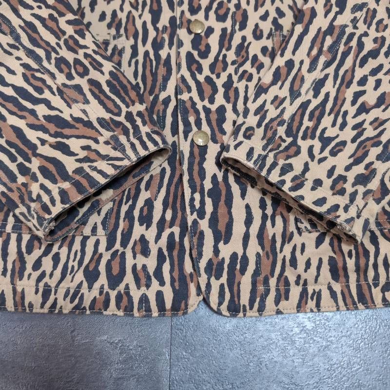 WACKO MARIA Leopard Hooded Coverall Jacket Men's L Made in Japan