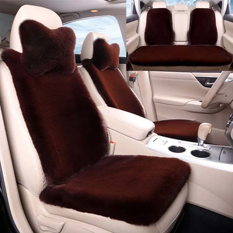 9点セット 選べる 車用 シートカバーセット カーシートカバー ふわふわ もこもこ フェイクファー 運転席 助手席 後部座席 ネックピロー カーマット 長毛 車座布団 クッション 汎用 洗える min