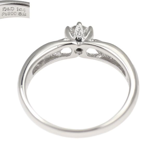 D&D144 Pt900 144面ダイヤモンド リング 0.27ct D0.12ct - メルカリ