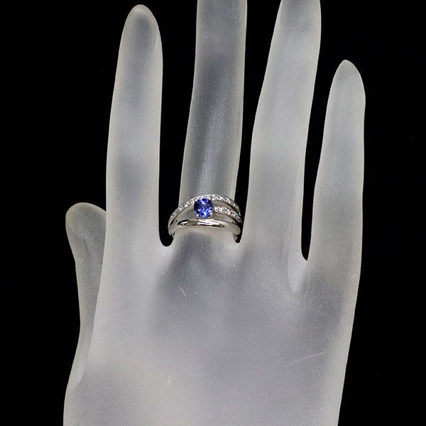 ☆素敵！輝きサファイア0.43ctダイヤモンド0.04ct Pt900ペンダント 新品pt900ブルーサファイア0.4ctダイヤモンドペンダントネックレス