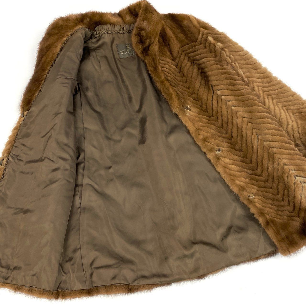 36a16 ROTINY ロティニー パステルミンク ミンクコート 毛皮コート 9