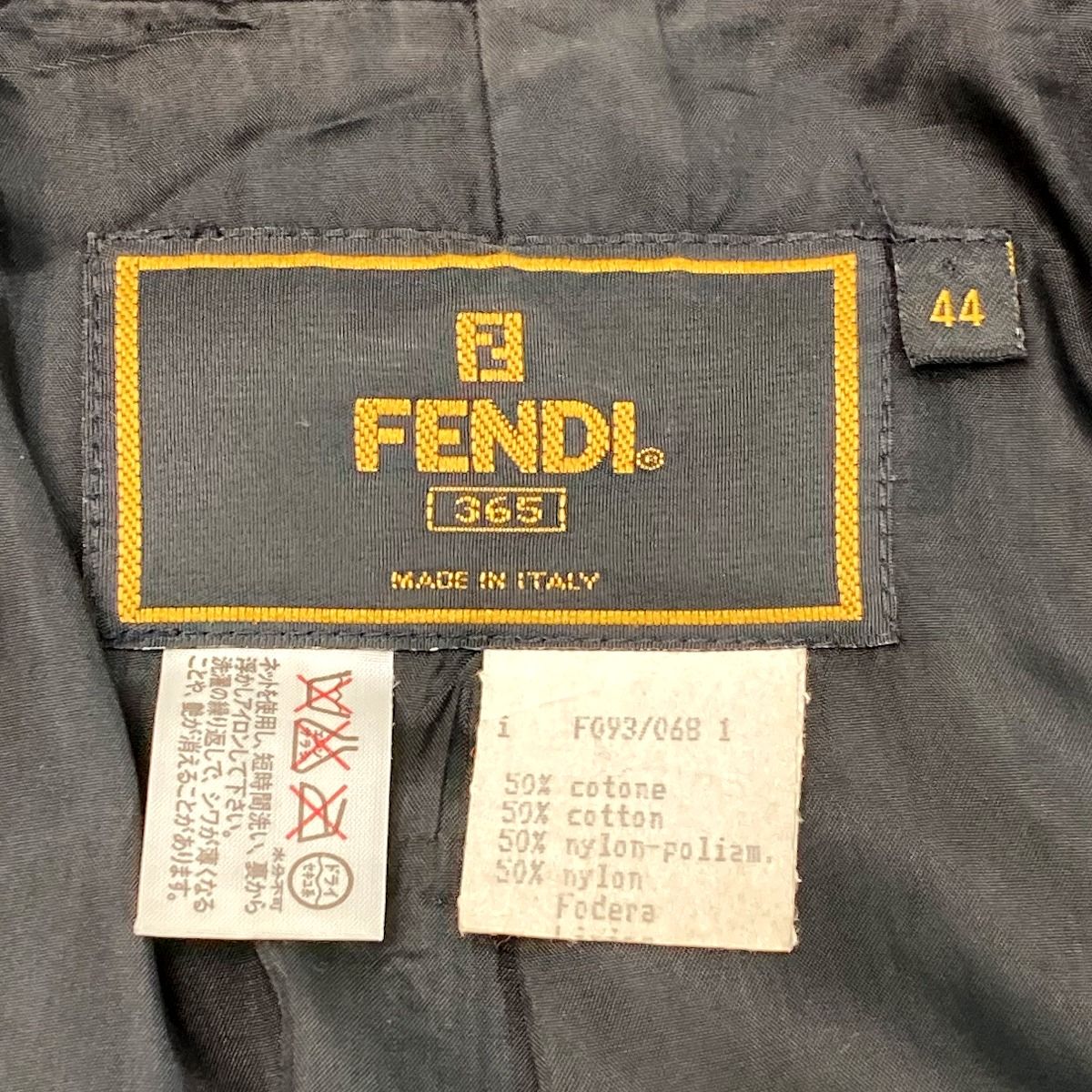 FENDI フェンディ ジャケット ズッカ柄 F093/068 ブラック SIZE 44  
