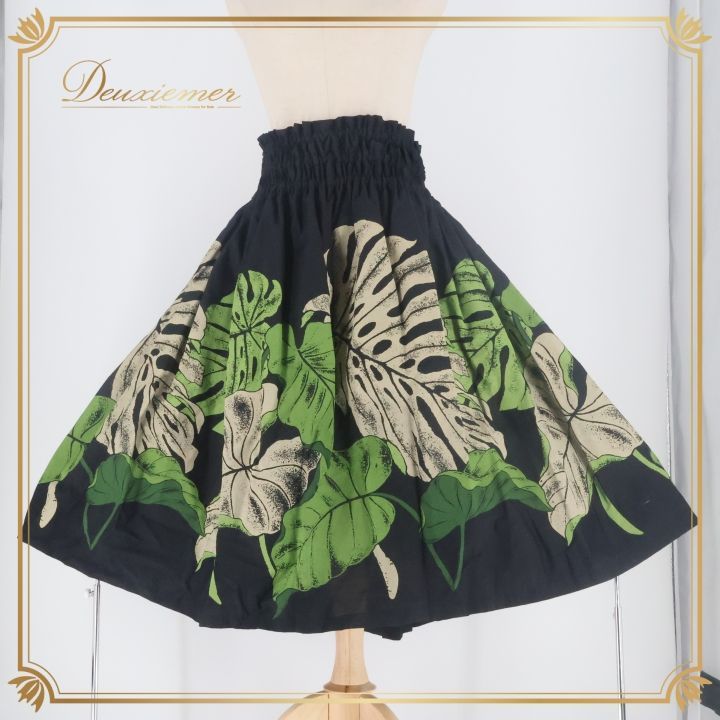 フラダンス 衣装 パウスカート ブラック系 RainbowHawaii ハワイ製