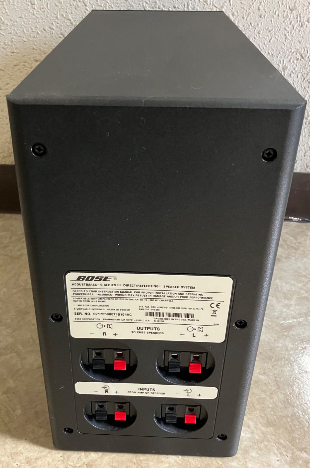 BOSE AM-5 III / RA-18 / DVA-18 ボーズ 高額買取実施中!!】BOSE ボーズ サラウンドスピーカーシステム AM-5III