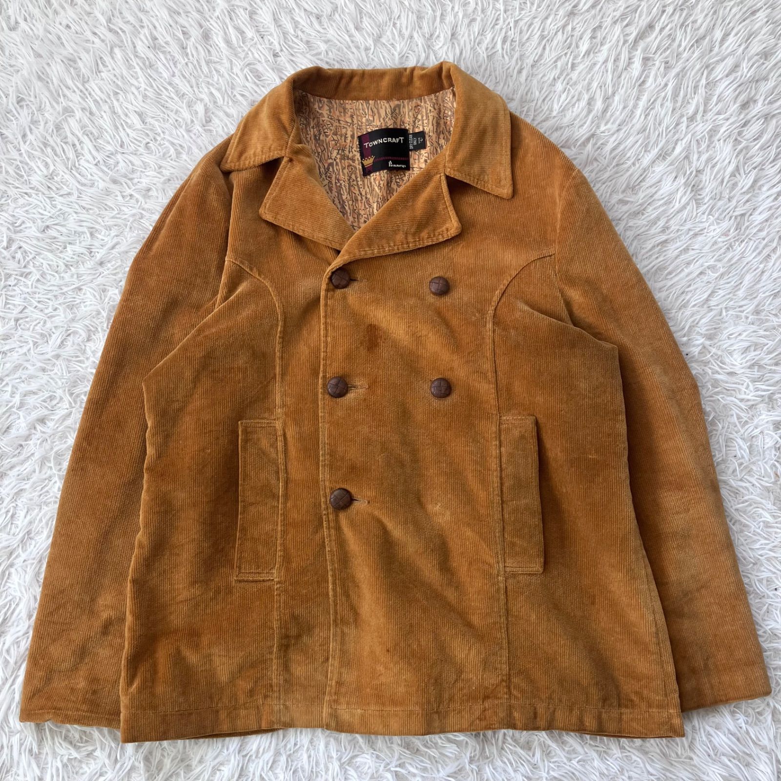 Penneys TOWNCRAFT コーデュロイジャケット ランチコート Lサイズ 古着 