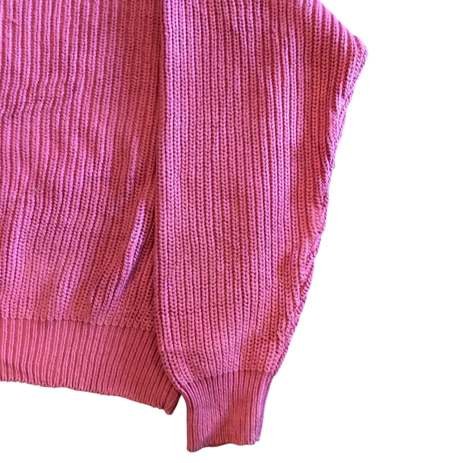 90s】Eddie Bauer コットンニット セーター ピンク Size M（実寸L相当