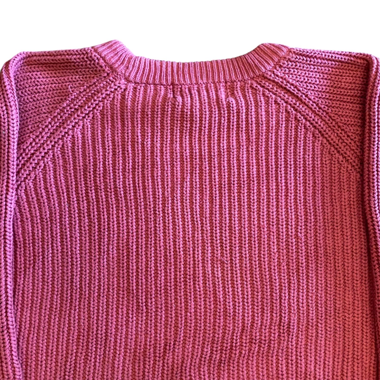 90s】Eddie Bauer コットンニット セーター ピンク Size M（実寸L相当