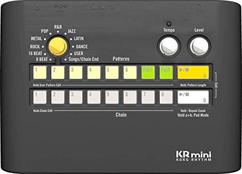 KORG コルグ リズム ボックス KR mini リズムフレーズ内蔵 個人練習に最適 ヘッドホン スピーカー端子搭載 電池駆動可po 0 dedc 217