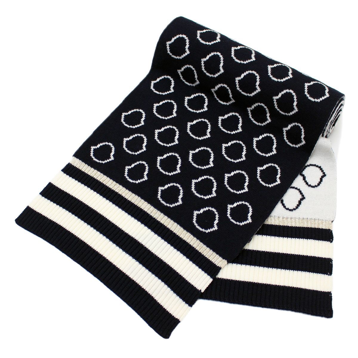 MONCLER マフラー　ネイビー 国内発送】モンクレール マフラー スカーフ ストール MONCLER (MONCLER