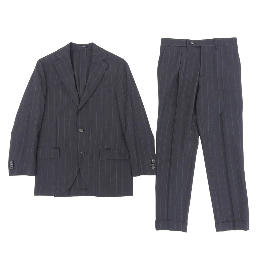 LARDINI ラルディーニ 美品 ウール ストライプ スーツ セットアップ