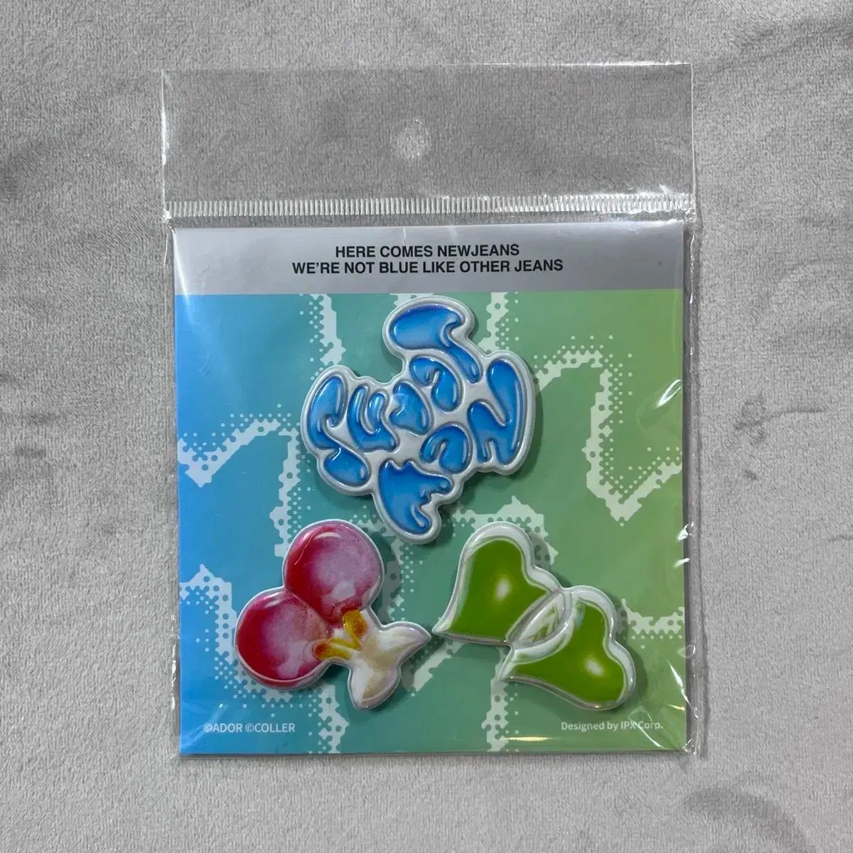 NewJeans（ニュージーンズ） 꼴레 スティコン さくらんぼハート NewJeans stickon