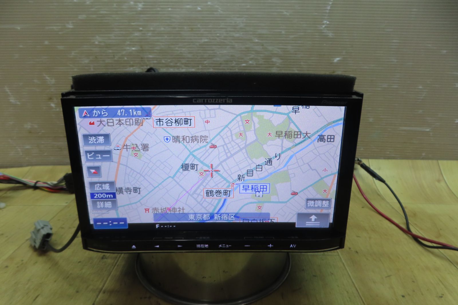 タッチパネル正常☆動作保証付☆F5358/カロッツェリア AVIC-MRZ09 SD