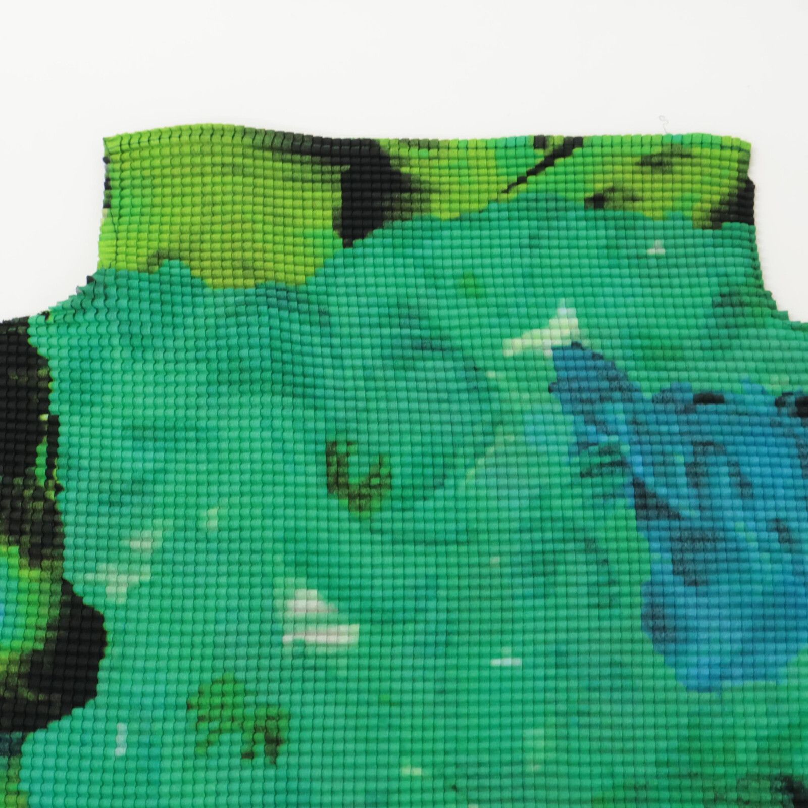 MeISSEYMIYAKE ミーイッセイミヤケ MI93FJ471 ｸﾞﾘｰﾝ 花柄 ｽﾄﾚｯﾁﾌﾟﾘｰﾂ