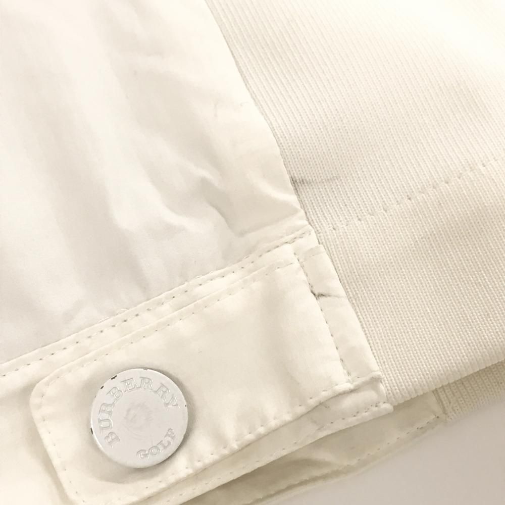 バーバリーゴルフ アウターベスト 白 サイドリブ メンズ L ゴルフ