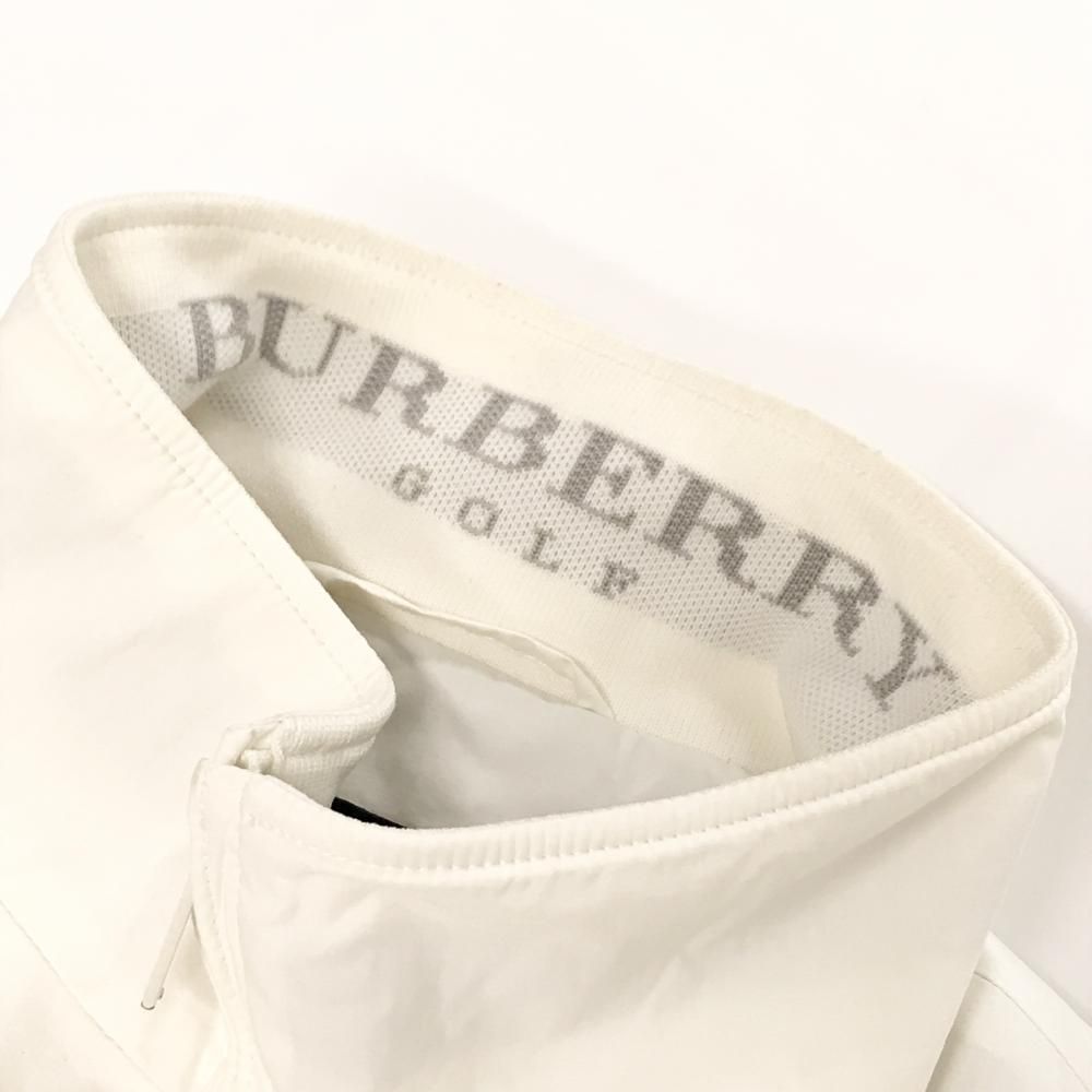 バーバリーゴルフ アウターベスト 白 サイドリブ メンズ L ゴルフ