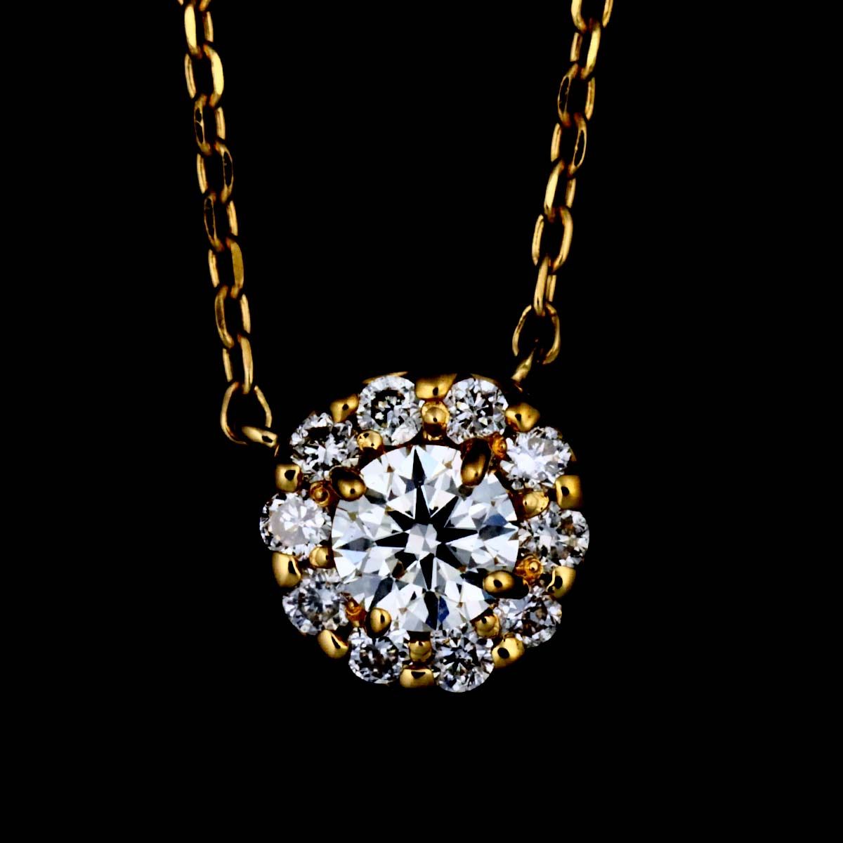 ネックレス　VENDOME青山 ヴァンドーム青山 Vendome Aoyama ダイヤ 0.12ct ネックレス 40cm K18