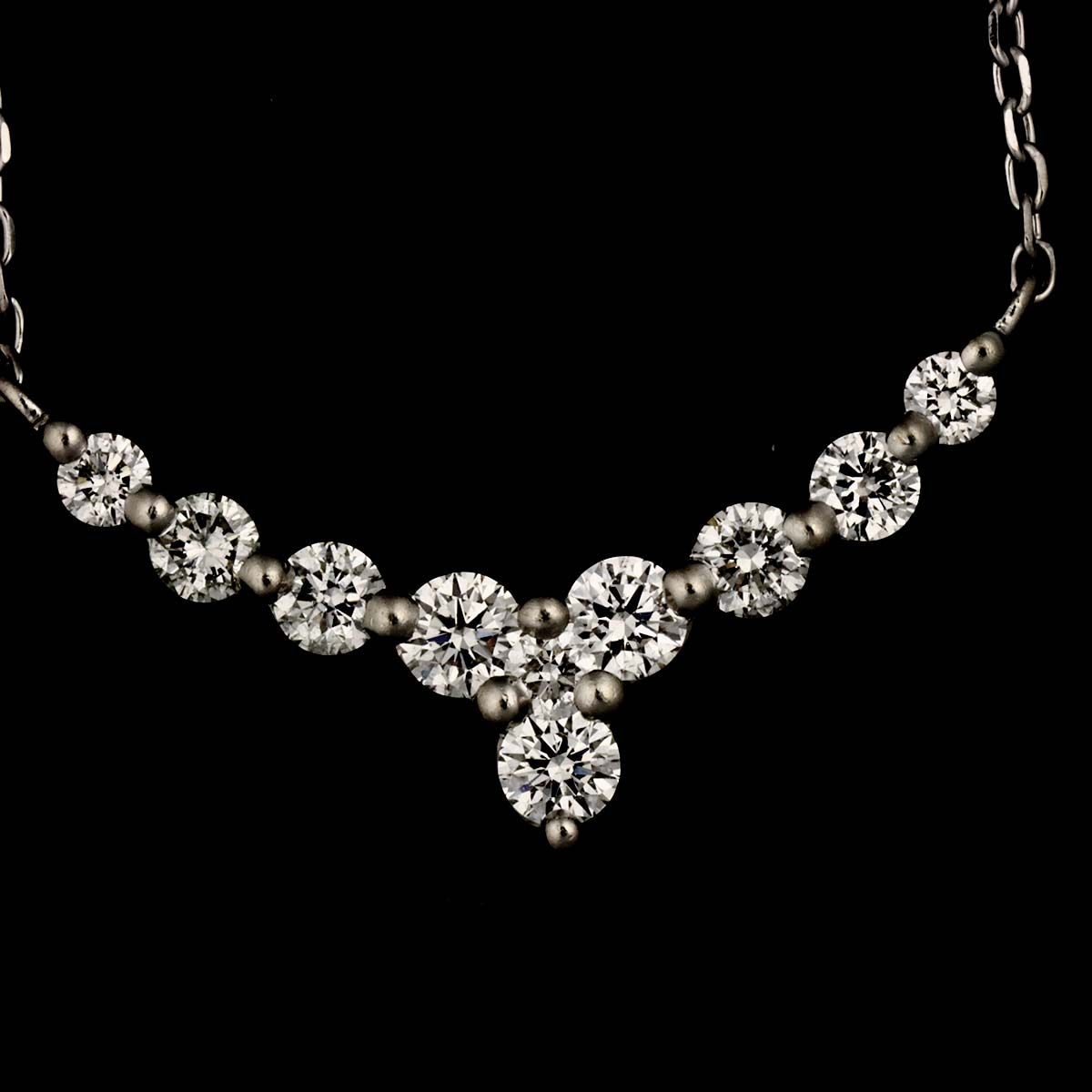 ヴァンドーム青山 Vendome Aoyama ダイヤ 0.36ct ネックレス 43cm Pt 