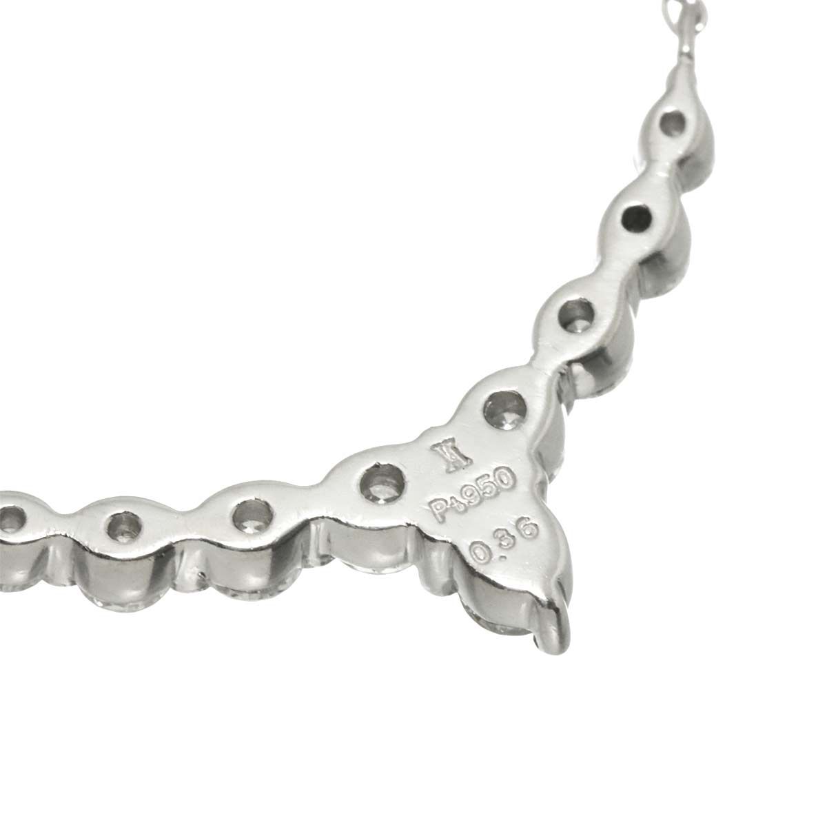 ヴァンドーム青山 Vendome Aoyama ダイヤ 0.36ct ネックレス 43cm Pt 