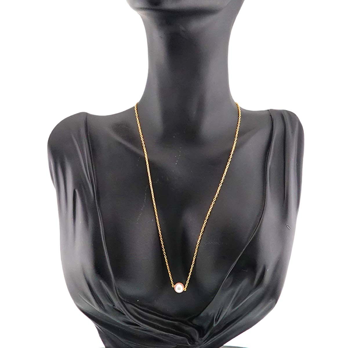 ミキモト MIKIMOTO アコヤ真珠 6.6mm ネックレス 38cm K18 YG イエロー 