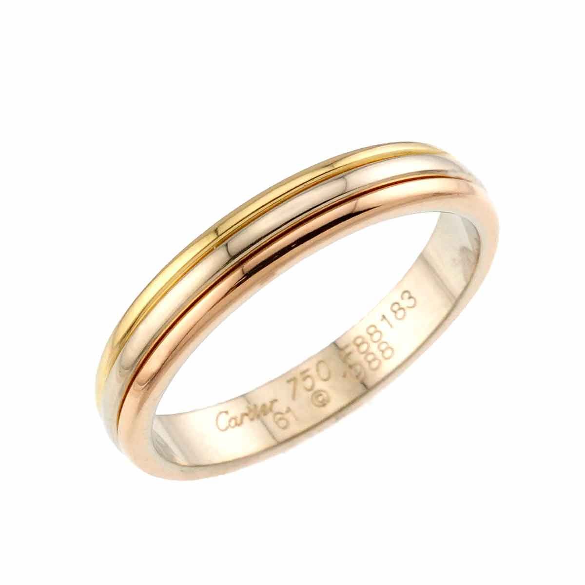 カルティエ Cartier ヴァンドーム #61 リング K18 YG WG PG スリー
