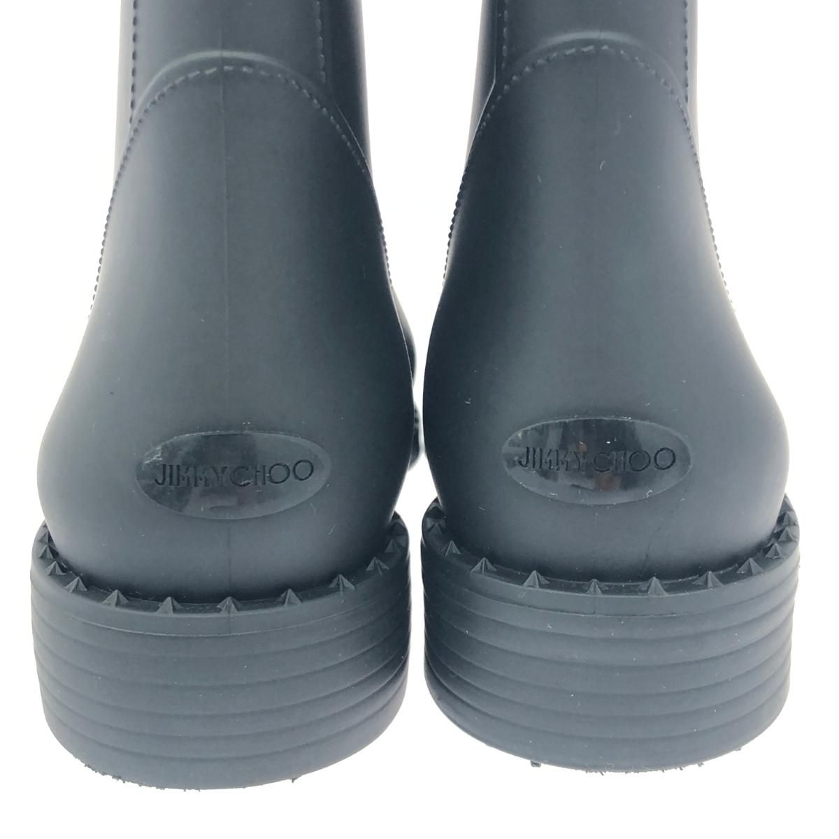 JIMMY CHOO ジミーチュウ レインブーツ 36 ブラック レディース