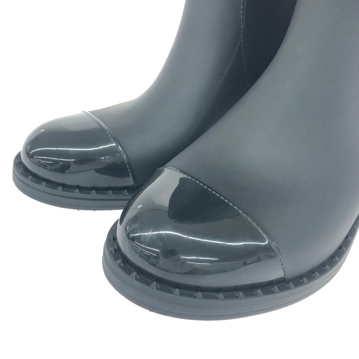 JIMMY CHOO ジミーチュウ レインブーツ 36 ブラック レディース