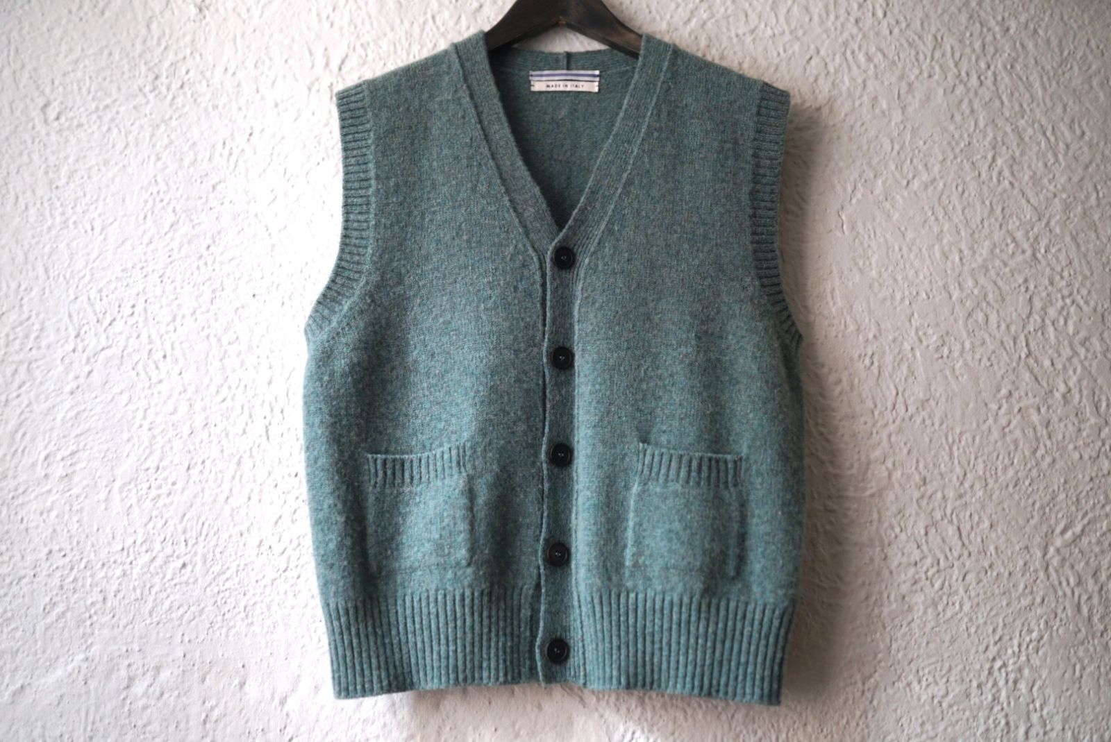 SHETLAND GILET ウールニットベストカーディガンセーター / Cristaseya 