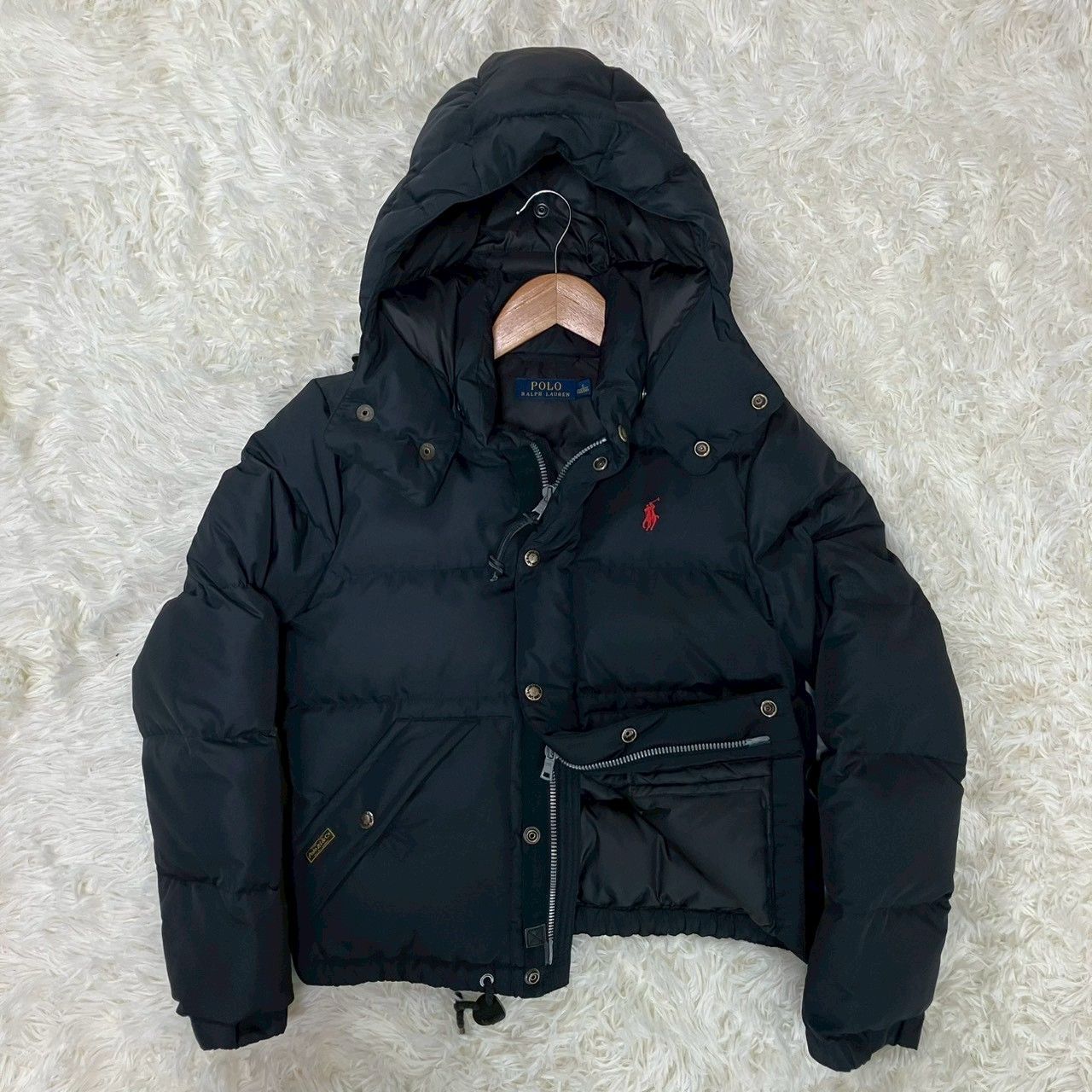 ポロラルフローレン ダウンジャケット 2way フード取り外し可