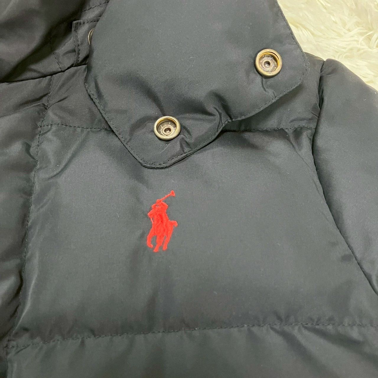 Polo Ralph Lauren ダウンジャケット フード、ドローコード ポロラルフローレン ダウンジャケット 2way フード取り外し可