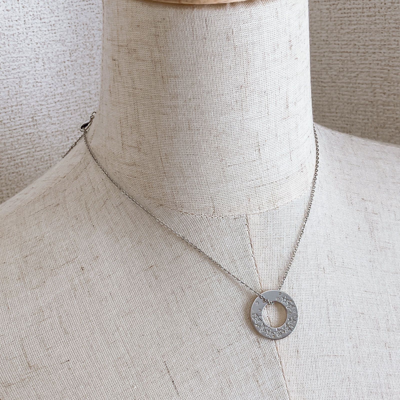 SWAROVSKI スワロフスキー スター サークル ネックレス ペンダント 