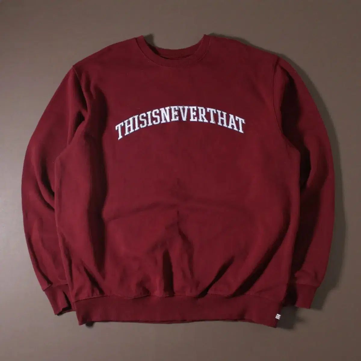 しっかり生地】thisisneverthat バーガンディ スウェット MUSINSA公式 