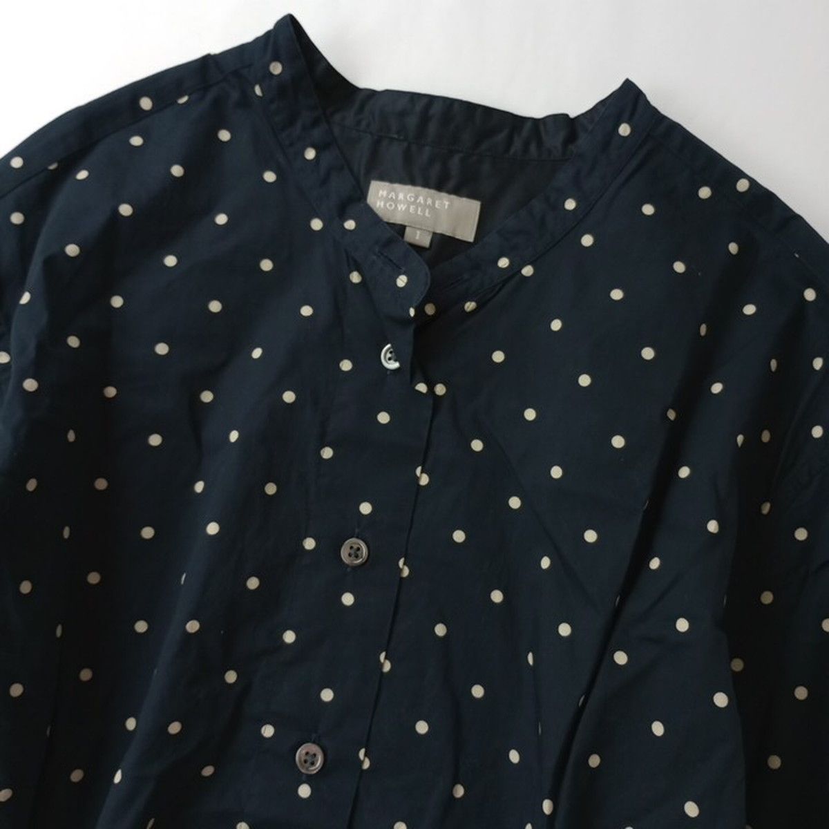 ◯ MARGARET HOWELL マーガレットハウエル CLOSE SPOT BATISTE SHIRT