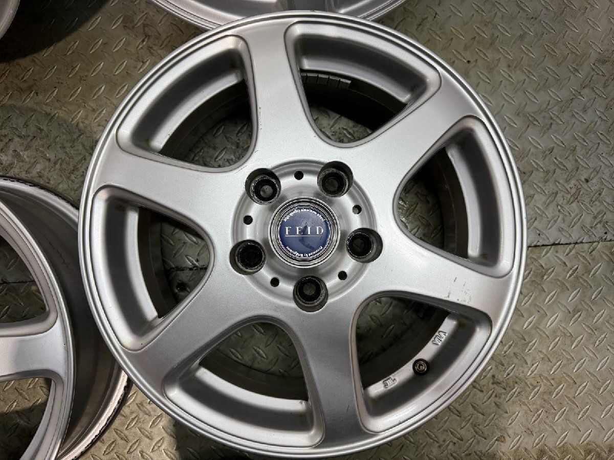 BRIDGESTONE FEID 15×5.5J ダイハツ純正 ハイゼット アルミホイール（タイヤ本数4本）（タイヤ □4本SET!□NO，X4472□会社宛 送料無料□145/80R12×4J 74S□ブリヂストン BRIDGESTONE スニーカー2 □夏 スチール エッセ ミラ 店頭交換OK