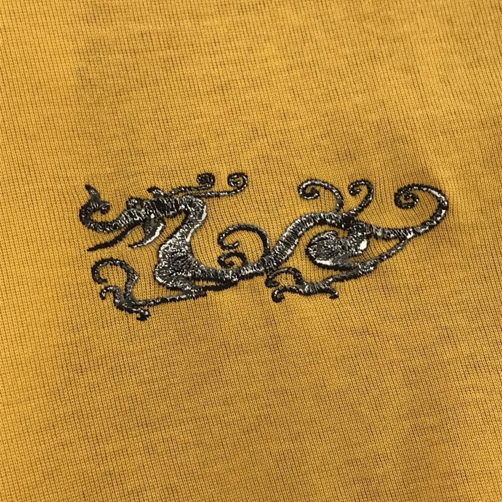 美品】ダンスウィズドラゴン 長袖ハイネックシャツ マスタードイエロー