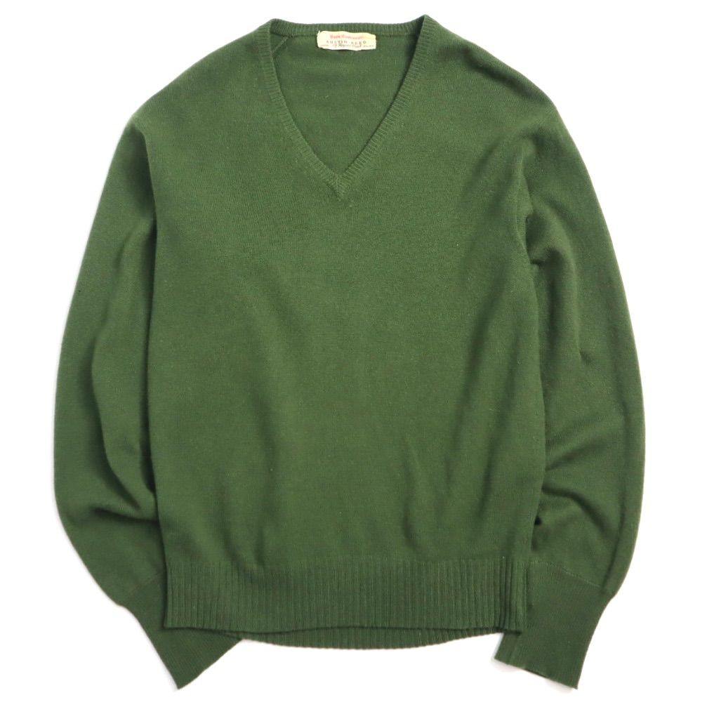 60s 〜 70s Vintage AUSTIN REED Made in Scotland pure cashmere knit