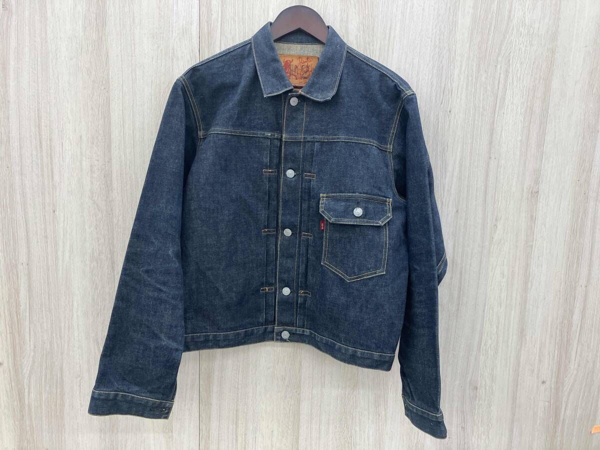 EVISU Gジャン デニムジャケット サイズ40 1st 1506 No.2 濃紺 襟元