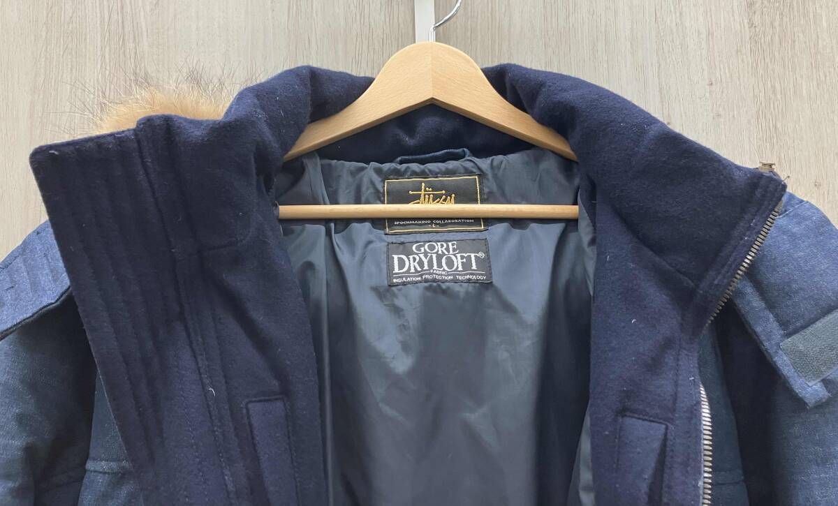 ☆【STUSSY】GORE DRYLOFT デニムダウンジャケット サイズL 25周年 