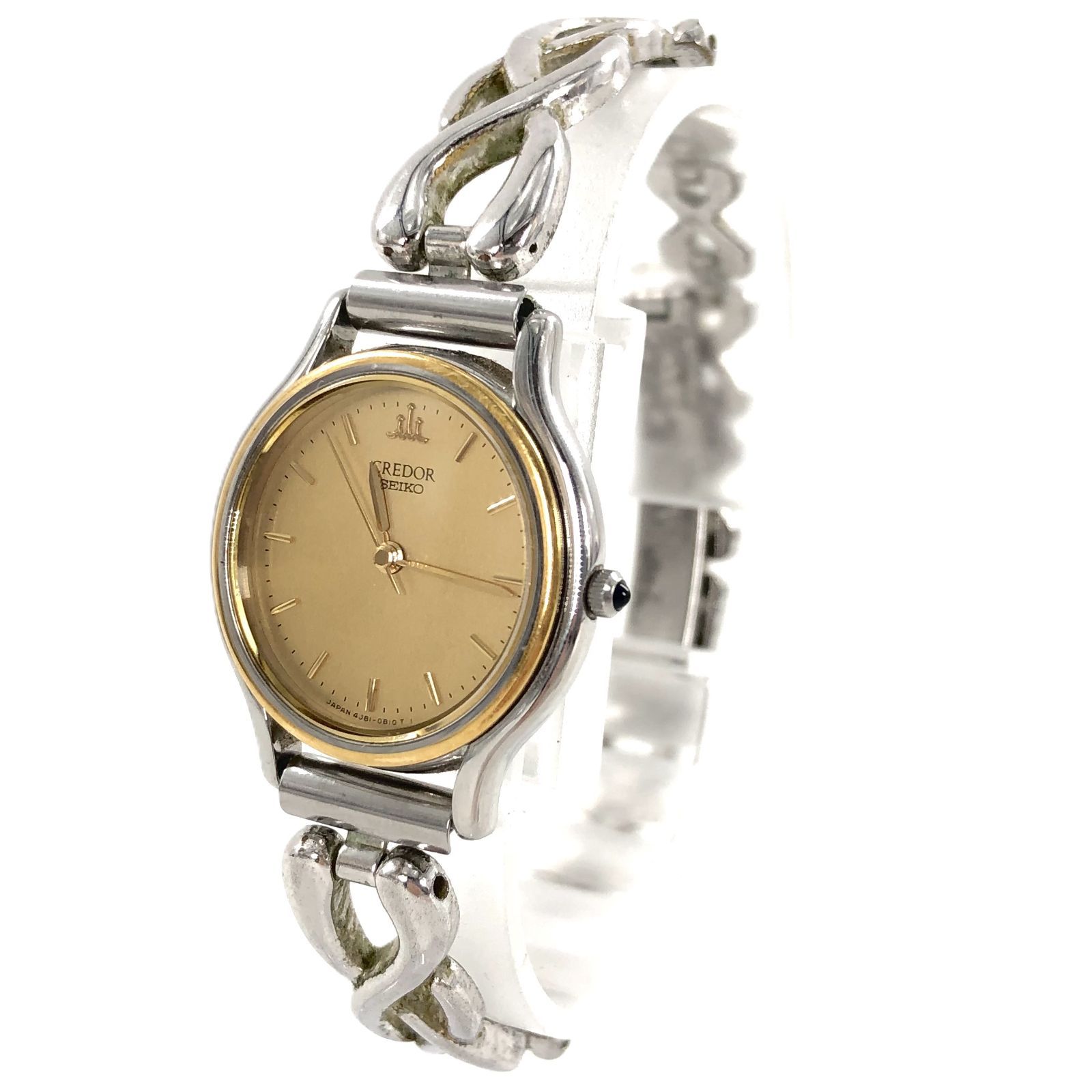 SEIKO セイコー CREDOR クレドール 4J81-0A60 18KT×SS/QZ ゴールド文字